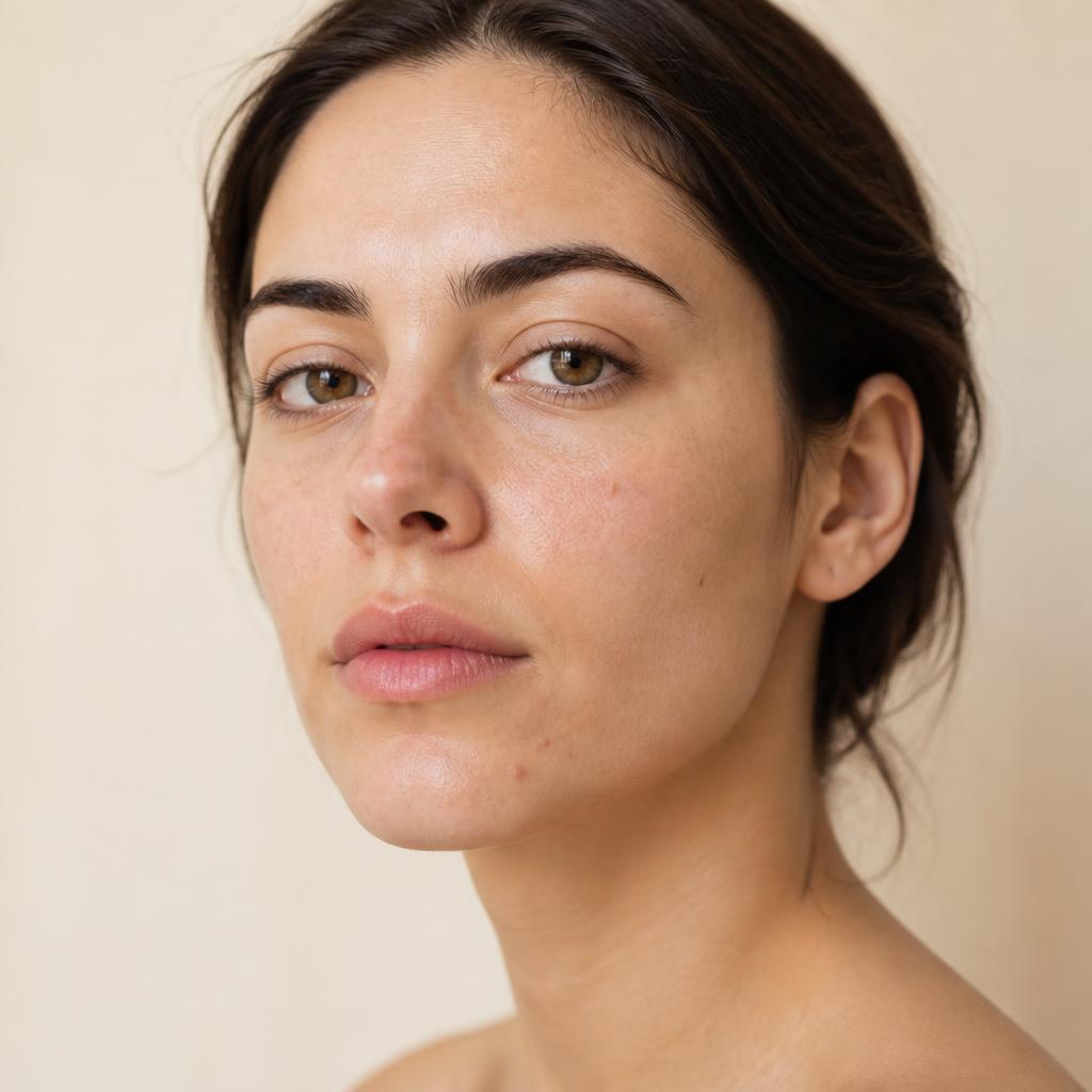 Portrait d'une femme au visage nu