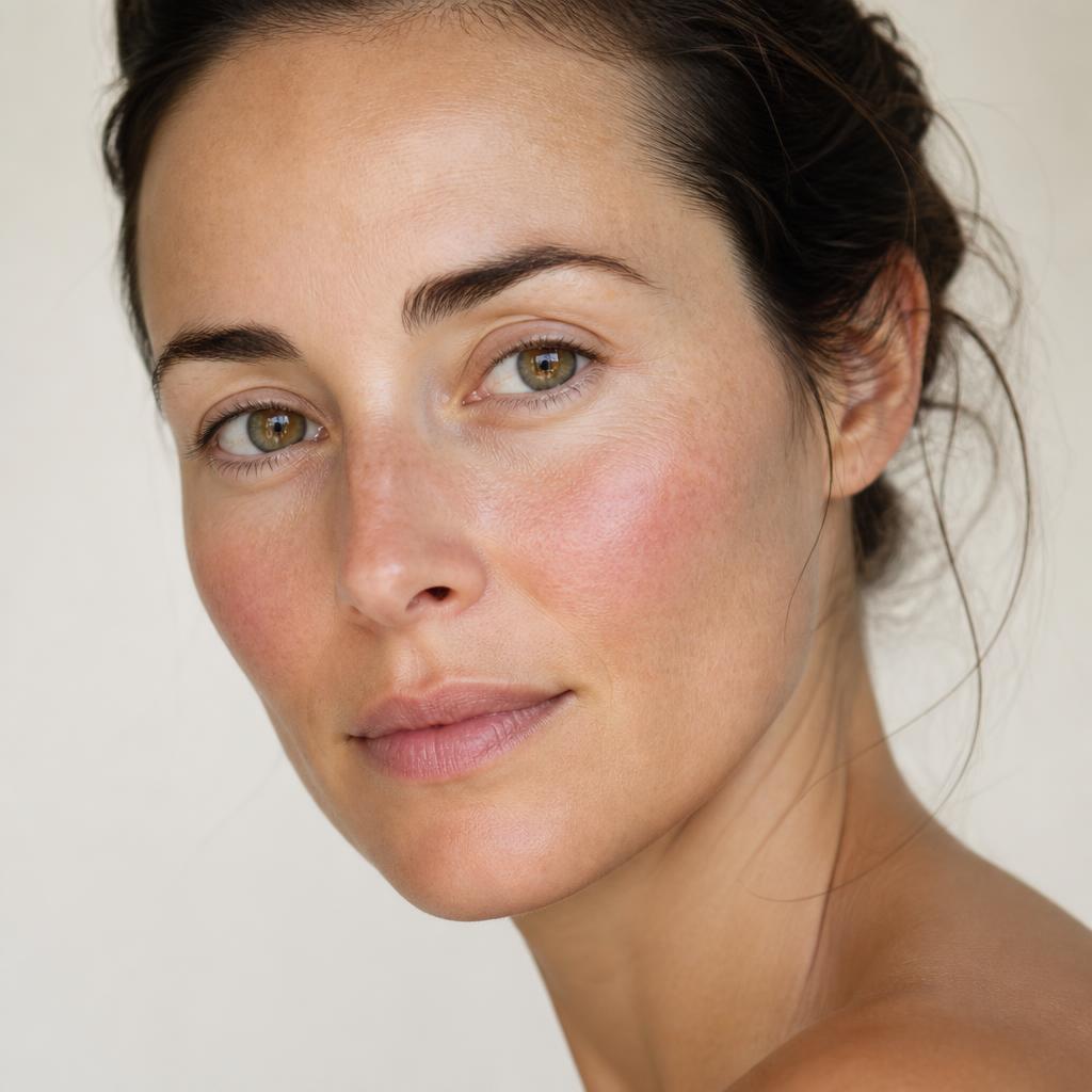 Femme à la peau sensible, lumière diffuse